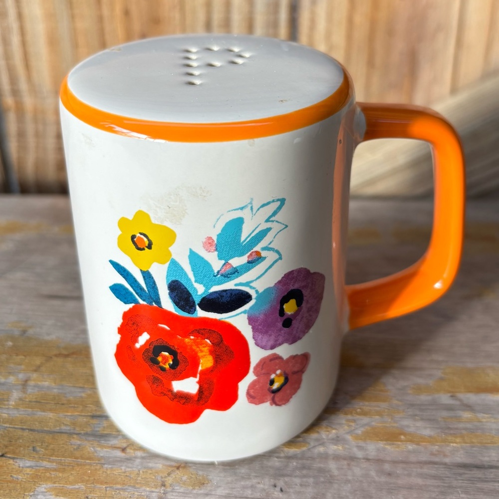 Pioneer Woman Fleamarket Floral Pattern Pepper Shaker 3.5”H